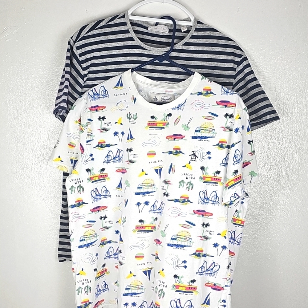 Penguin & Cotton Co. Large Mens Polo